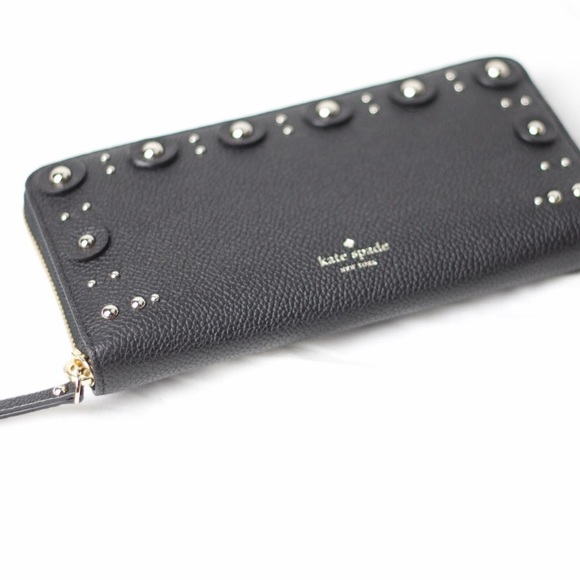 kate spade Handbags - SALE New Kate Spade Black Leather Zip Up Wallet